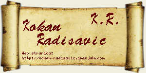 Kokan Radisavić vizit kartica